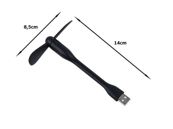 Mini ventilator USB din silicon – Silențios, flexibil, ideal pentru laptop