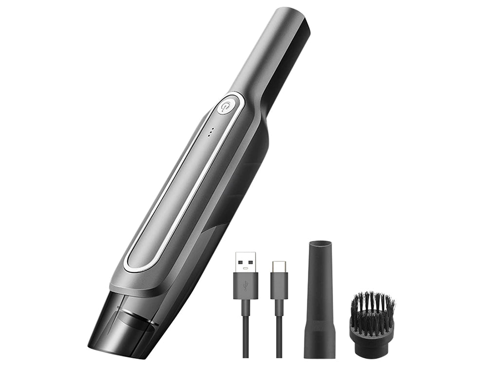 Aspirator auto fără fir – 60W, filtru HEPA, 2 capete, încărcare USB-C