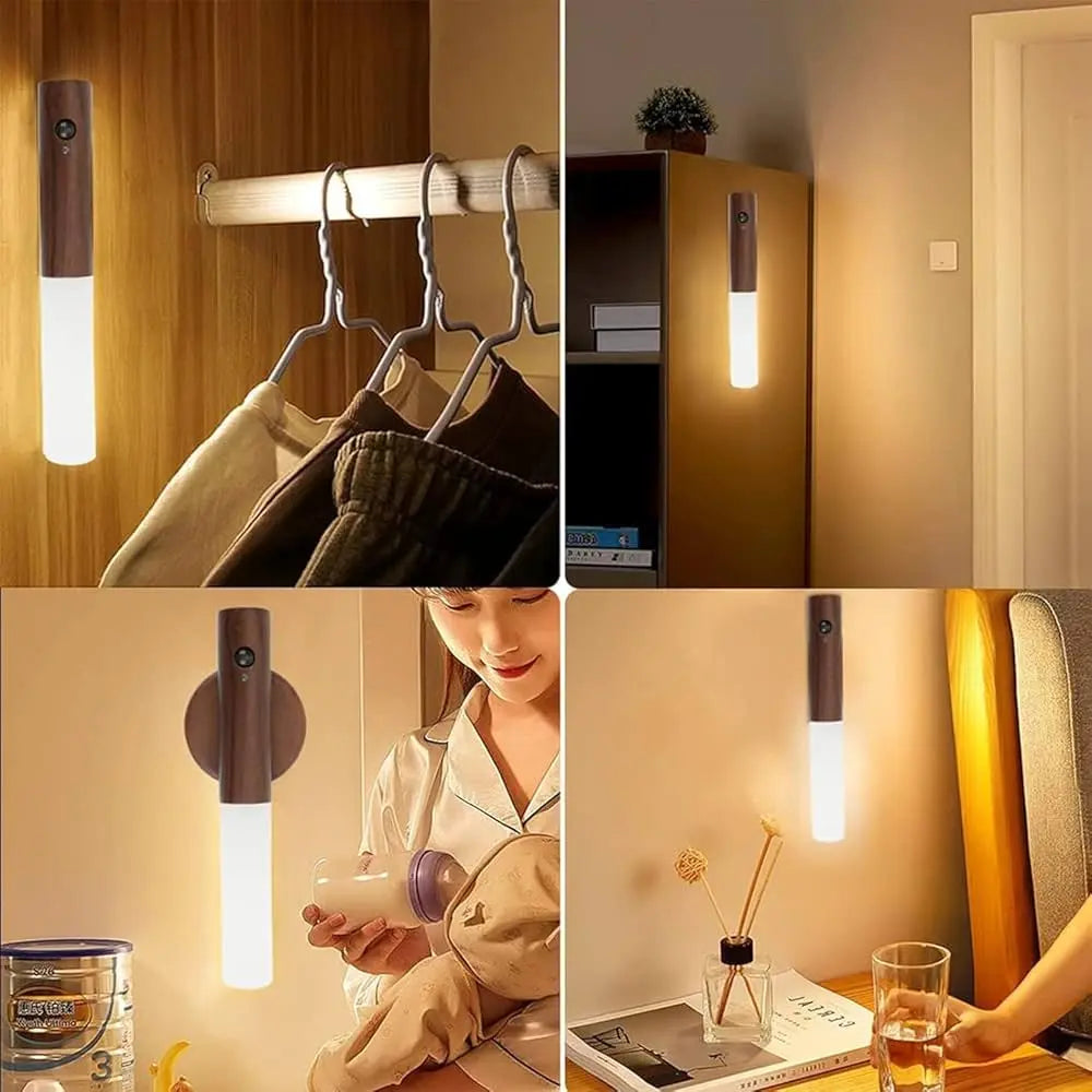 Lampa de Perete LED cu Suport Magnetic și Senzor de Mișcare – Lumină Caldă