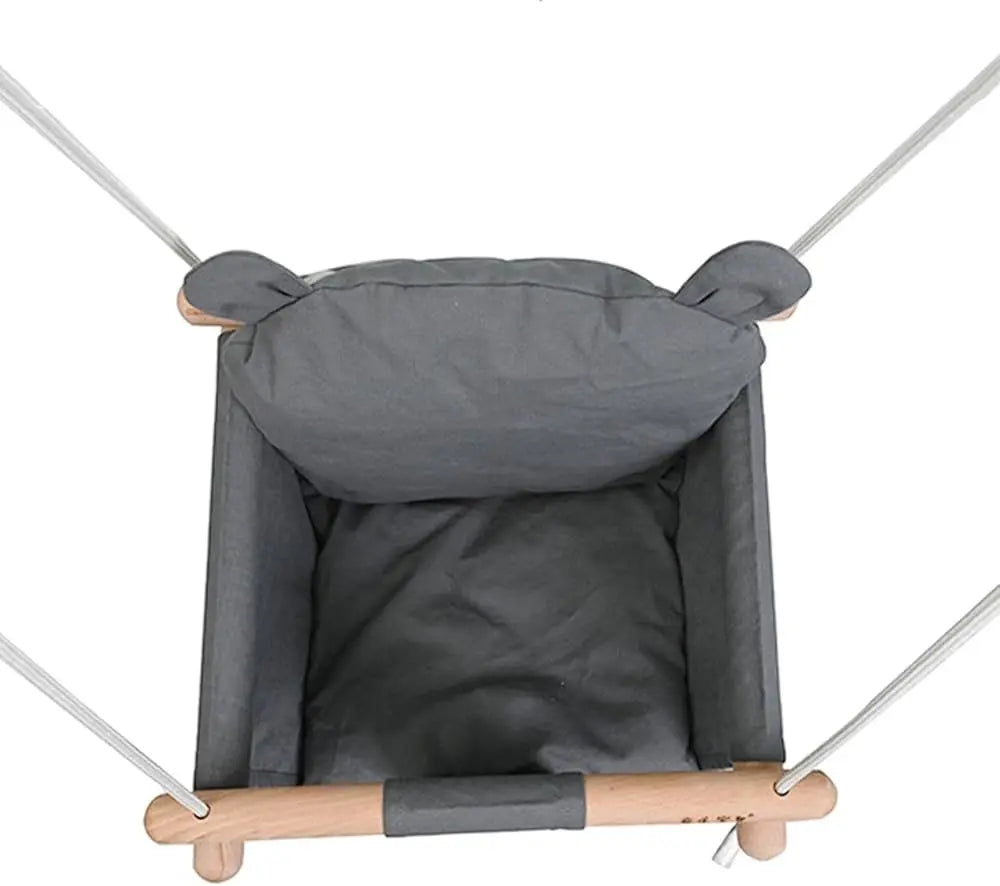 Leagăn tip bucket din lemn pentru copii – Siguranță, confort și distracție în stil natural.