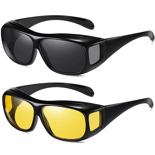 Set Ochelari HD Vision pentru Șoferi + Ochelari de Soare