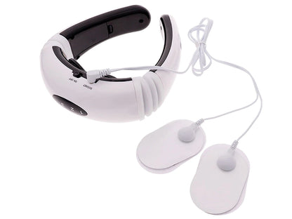 Aparat de Masaj Cervical cu Electrostimulare – Gât, Umeri, Spate