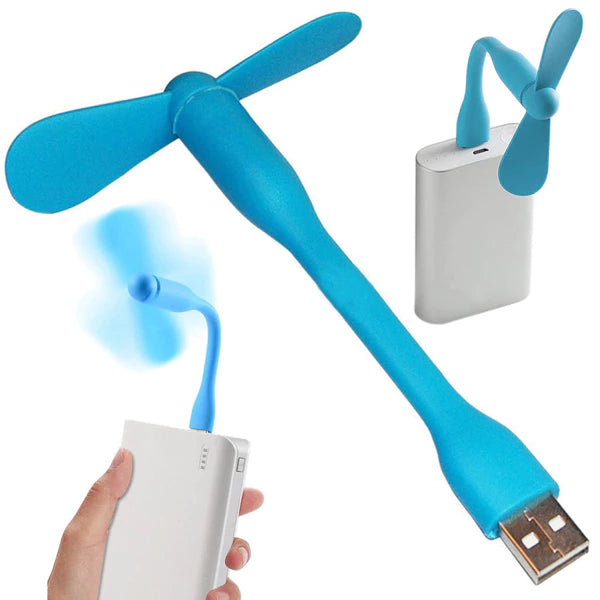 Mini ventilator USB din silicon – Silențios, flexibil, ideal pentru laptop