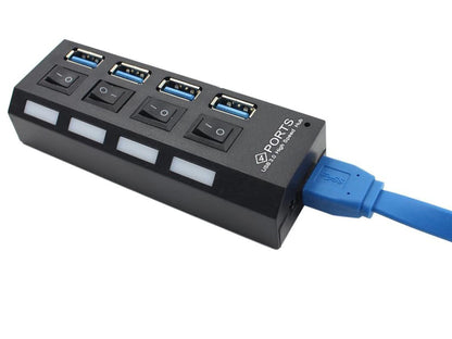 Hub USB 3.0 cu 4 Porturi – Viteză Mare și Compatibilitate Universală