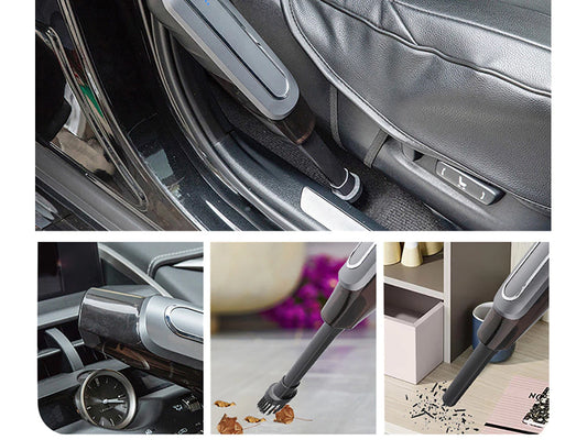 Aspirator auto fără fir – 60W, filtru HEPA, 2 capete, încărcare USB-C