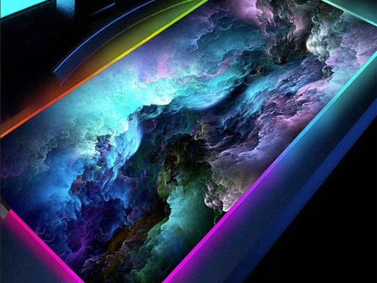 Mouse Pad Gaming RGB cu Iluminare LED – 80 x 30 cm | 7 Culori, 4 Moduri de Iluminare