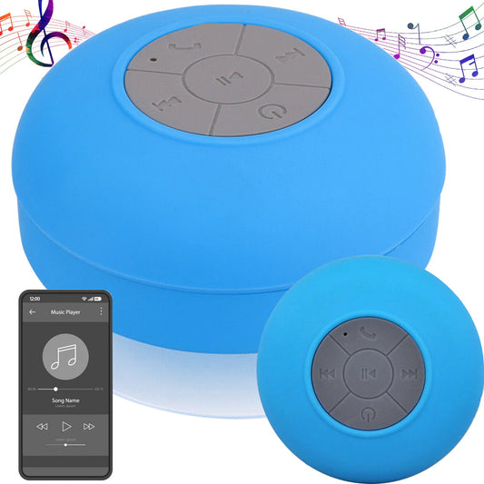 Boxă Bluetooth Mini Wireless cu Ventuză – IPX4 Rezistentă la Stropi