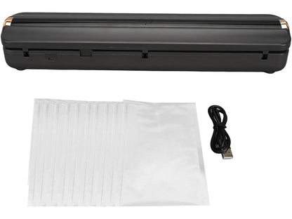 Aparat de Vidat Alimente cu Încărcare USB + 10 Pungi Incluse