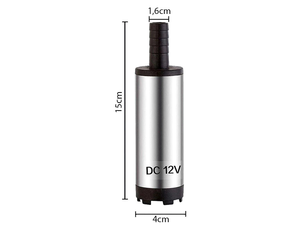 Pompă Submersibilă 12V pentru Combustibil, Apă sau Ulei – Debit 12L/min