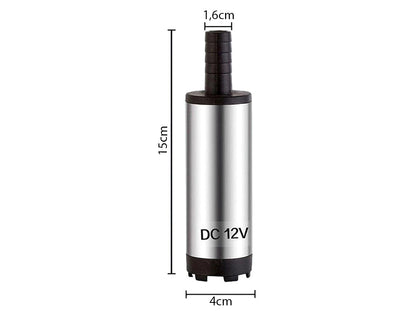 Pompă Submersibilă 12V pentru Combustibil, Apă sau Ulei – Debit 12L/min