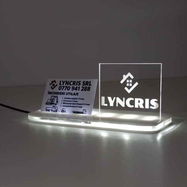 Suport Acrilic Iluminat cu LED pentru Firme