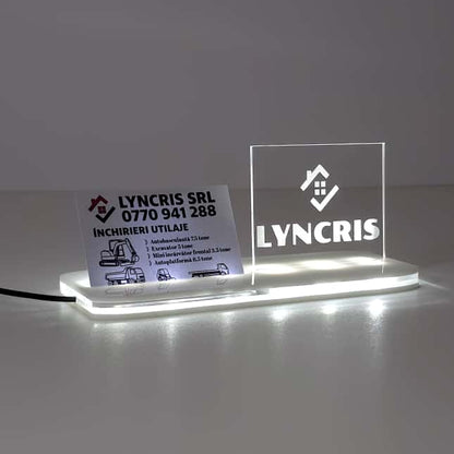 Suport Acrilic Iluminat cu LED pentru Firme
