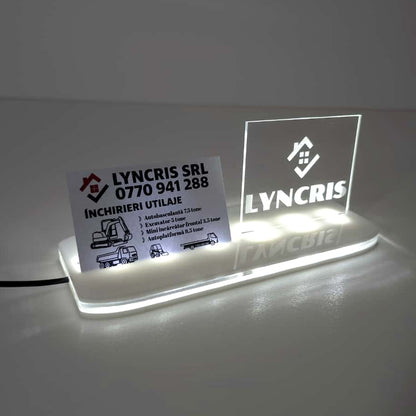 Suport Acrilic Iluminat cu LED pentru Firme