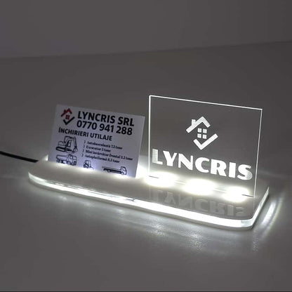 Suport Acrilic Iluminat cu LED pentru Firme