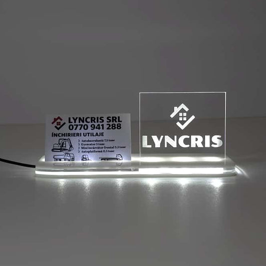 Suport Acrilic Iluminat cu LED pentru Firme