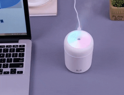 Mini umidificator portabil H2O LED