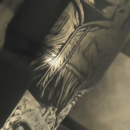 Termos Halloween Michael Myers – Gravură Laser Full Wrap, 845 ml, Negru Mat